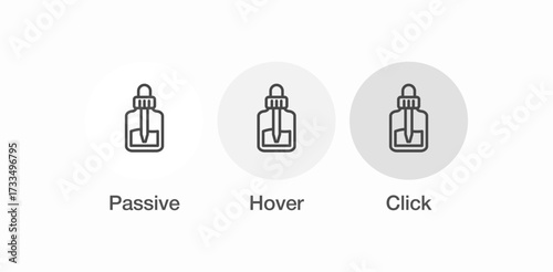 dropper with bottle icon sign vector