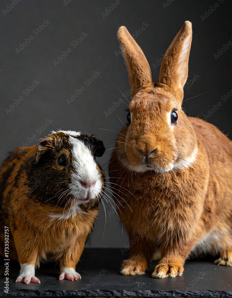 Fototapeta premium Two pets, close-up
