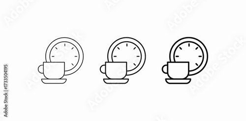 break time refreshment icon sign vector