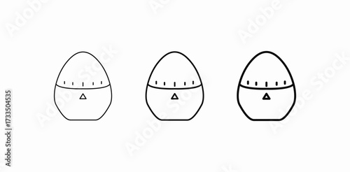 egg kitchen timer icon sign vector