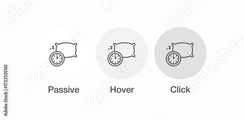 sleep rest time icon sign vector