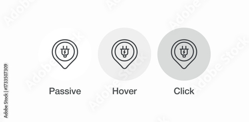 electric car charging icon sign vector