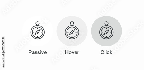 navigational direction compass icon sign vector