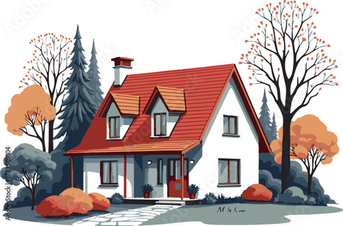 house in winter
