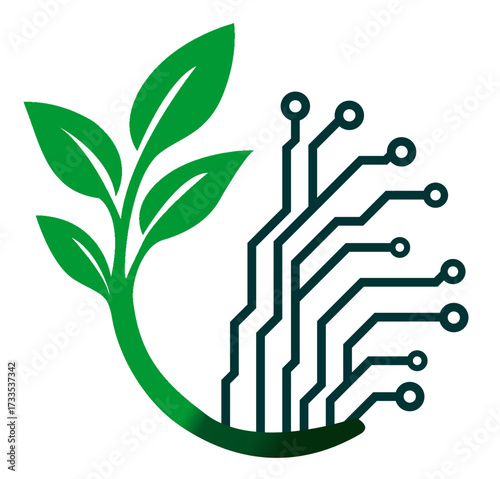 Eco-Friendly Technology Design – A Fusion of Organic and Digital.