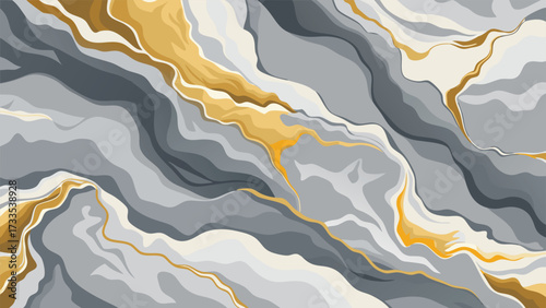 Detailed view of a marble surface with swirling patterns of white and blue, highlighting its elegant natural design..eps