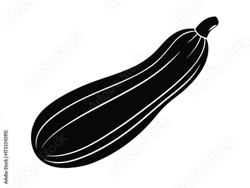 zucchini silhouette vector icon