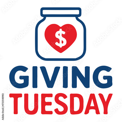 Donation Jar Giving Tuesday Fundraising Symbol