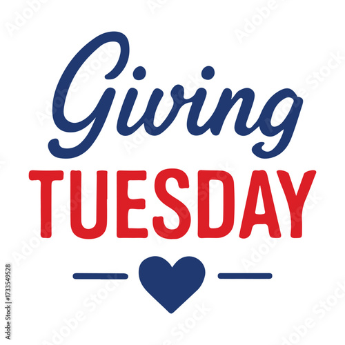 Calligraphy Script Giving Tuesday Elegant Logo