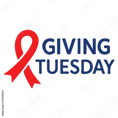 Flying Bird Giving Tuesday Modern Logo