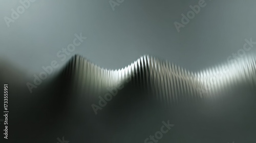 A surreal ripple of metallic waves, evoking industrial elegance, recalls Zen gardens and International Design Day's creative spirit