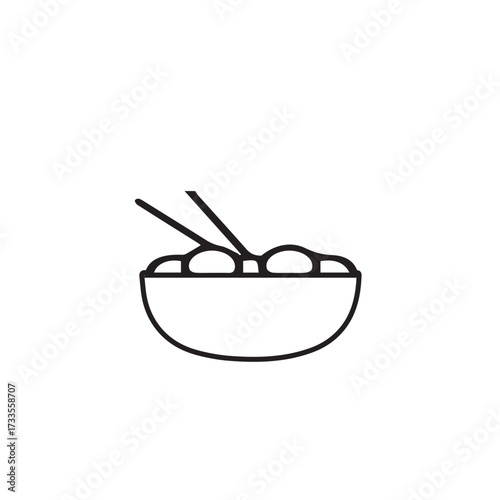 Noodle Bowl Illustration