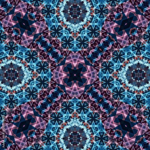 Seamless abstract art pattern. woven endless pattern. Square abstract background