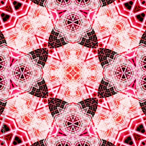 Seamless abstract art pattern. woven endless pattern. Square abstract background