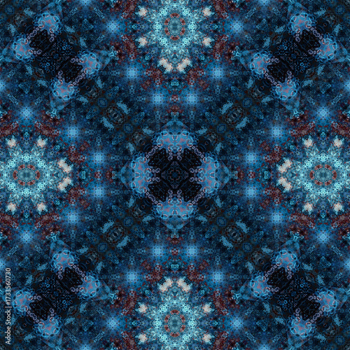 Seamless abstract art pattern. woven endless pattern. Square abstract background