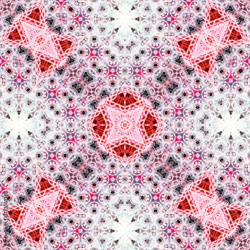 Seamless abstract art pattern. woven endless pattern. Square abstract background