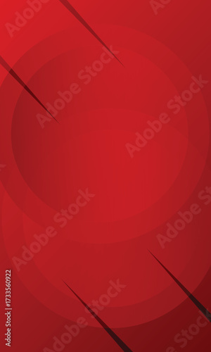Red gradient abstract background. Dynamic shapes composition. Circles red gradient opacity simple backdrop. Eps10 vector