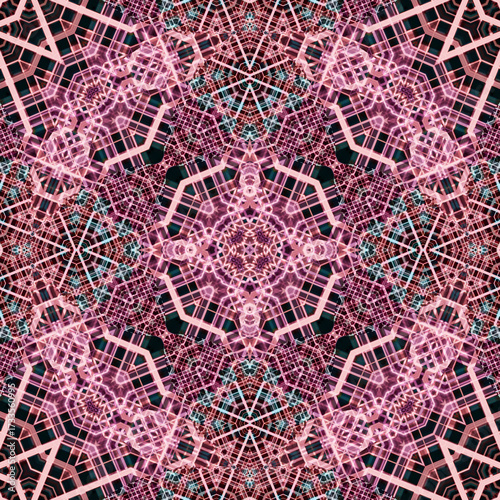 Seamless abstract art pattern. woven endless pattern. Square abstract background