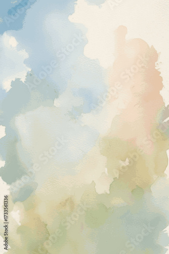 Aqueous Dream Watercolor background isolated watercolor vector illustration svg