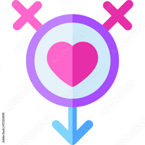 Bisexual Symbol Icon