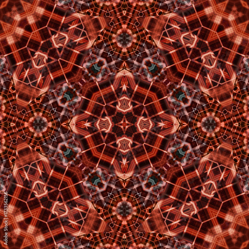 Seamless abstract art pattern. woven endless pattern. Square abstract background