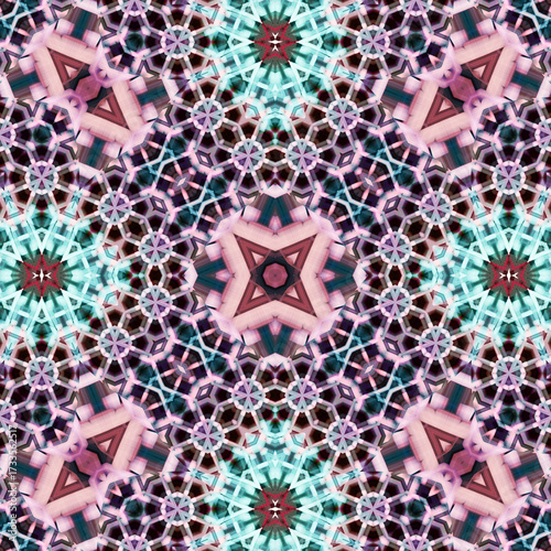 Seamless abstract art pattern. woven endless pattern. Square abstract background