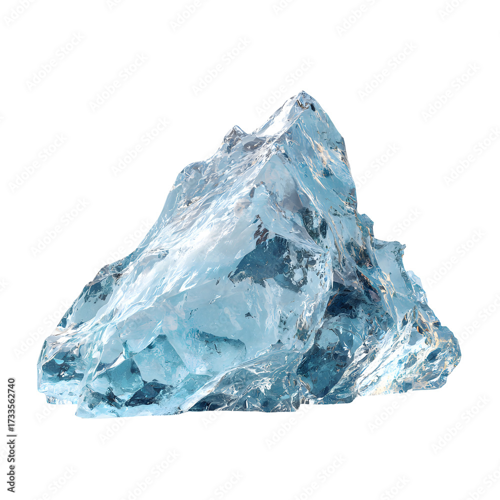 Obraz premium ice isolated on white