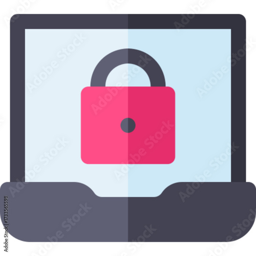 Data protection security privacy lock shield safety icon