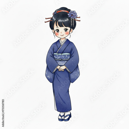 Japanese kimono girl 