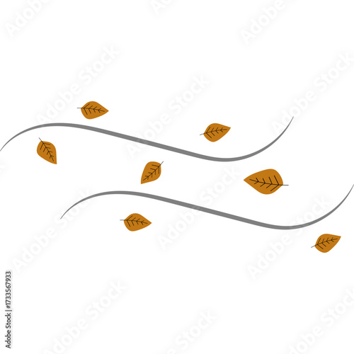 Autumn Leaves Blowing