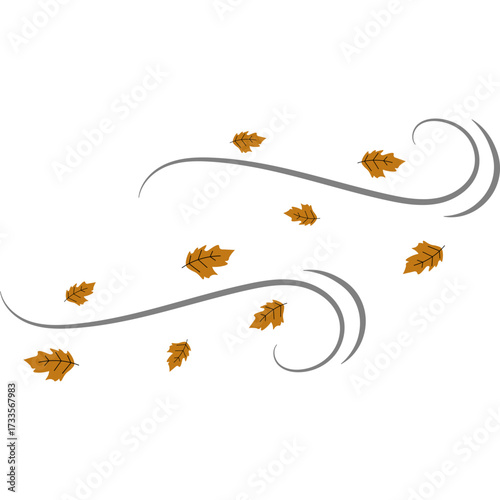 Autumn Leaves Blowing