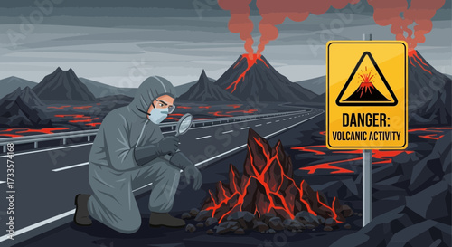 Examining aftermath volcanic eruption hazardous environment impact assessment
