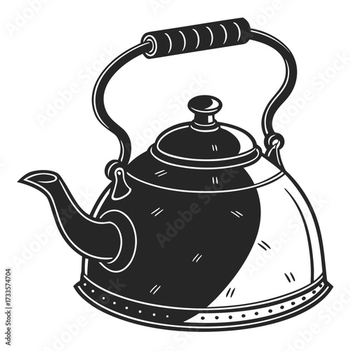 teapot isolated on white background