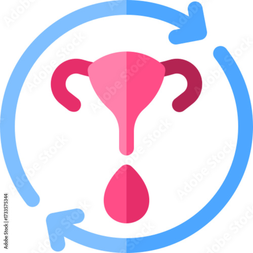 Menstruation Cycle Reproductive Health Women Icon