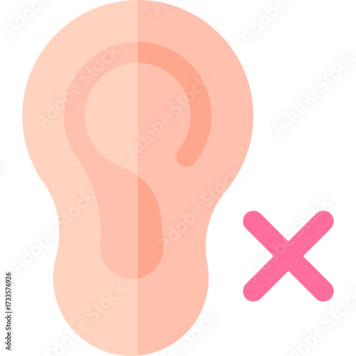 No Listen Hearing Ban Icon