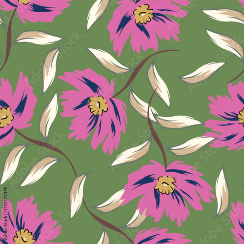 Flower pattern, ditsy floral seamless pattern. Small little flower background. Repeat pattern. Ditsy print. Botanic surface design. Ditsy floral flower pattern for fashion, fabric, wrapping, decor
