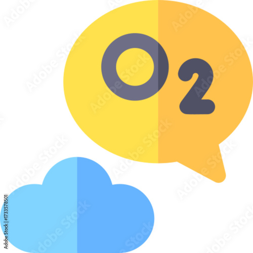 Oxygen Gas Molecule Icon