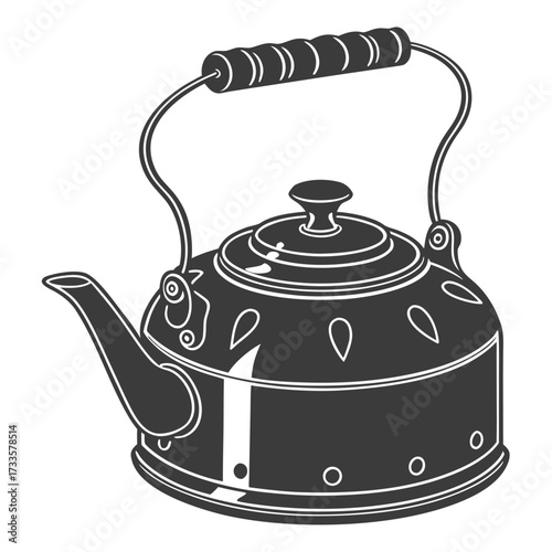 teapot on a white background