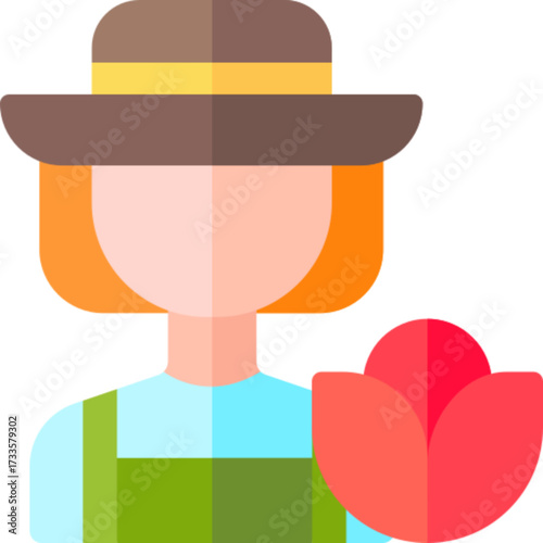 Peasant with Watering Can Icon