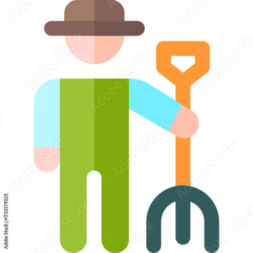 Peasant with Basket Icon