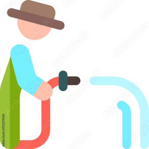 Peasant Farmer Agricultural Worker Icon