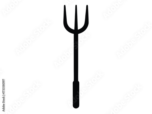 pitchfork silhouette vector icon