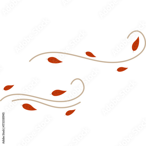 Autumn Leaves Blowing
