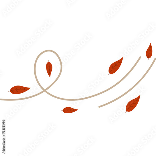 Autumn Leaves Blowing