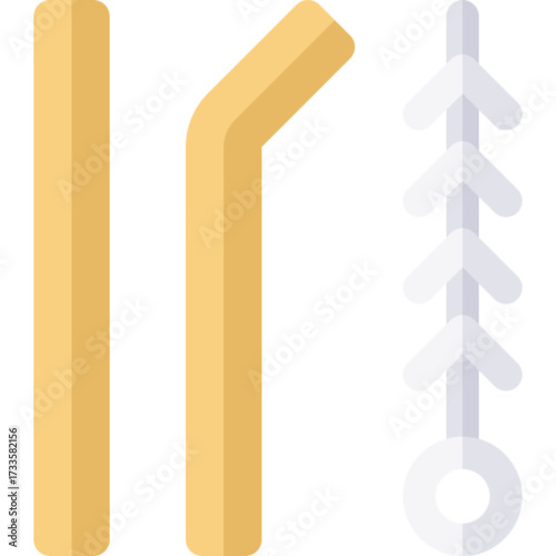 Reusable straw for eco concepts