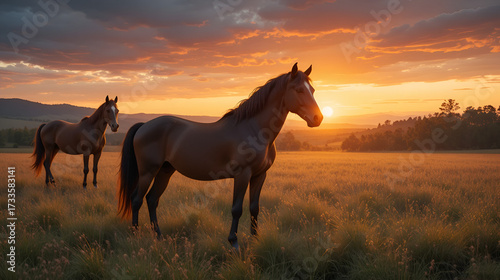 Horses at Sunrise