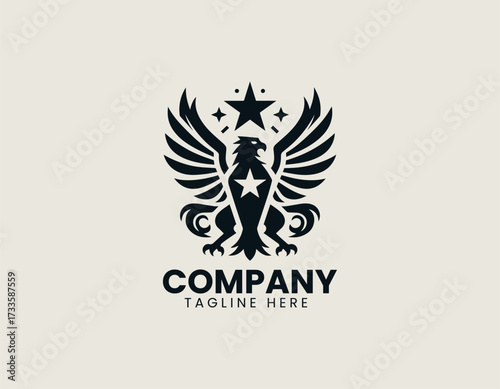 Griffin Star vector logo illustration