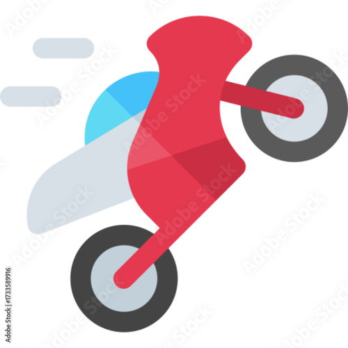 Wheelie Vector Icon