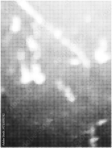 Retro Pop Art Vector Background Halftone Dots with Grunge Texture