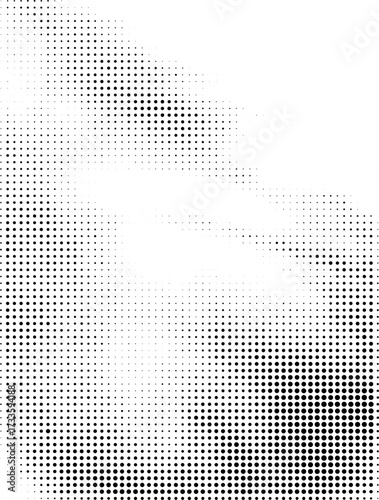 Halftone Dots Background Vector Grunge Texture Pop Art Template